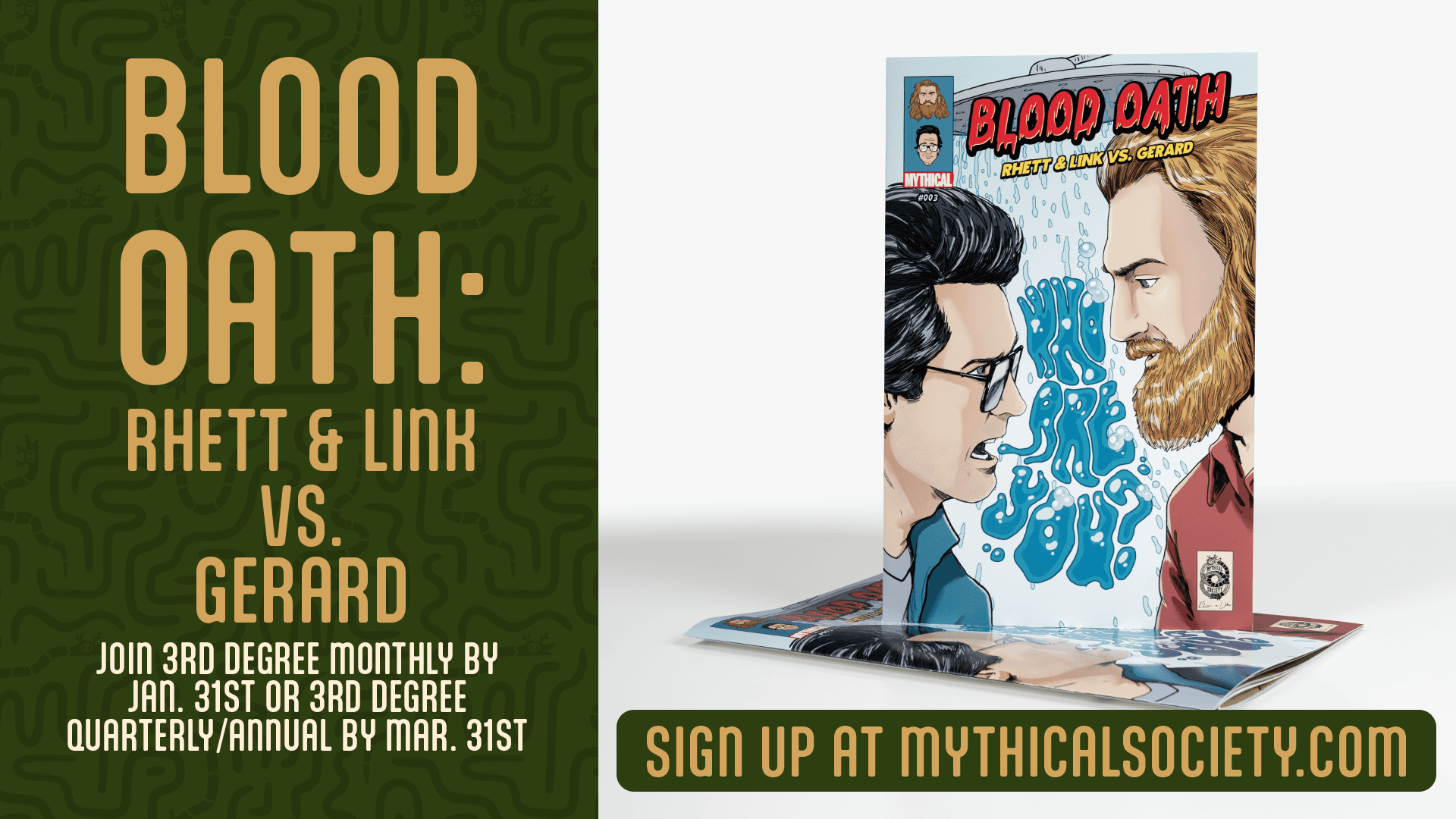 Rhett and Link hot Bloodoath Comic Book- SEALED